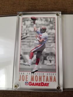 Joe Montana game day card
