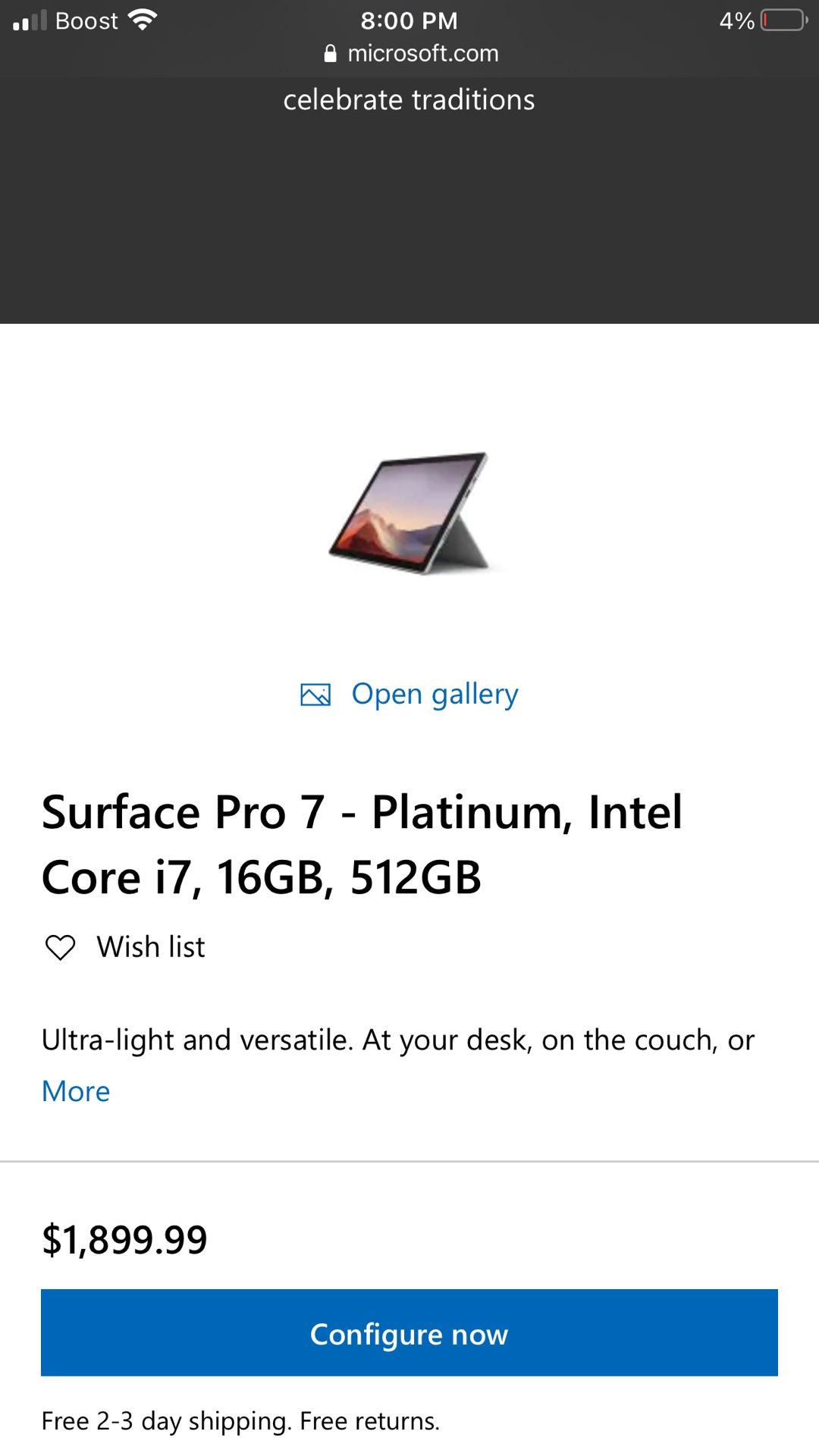 Surface Pro 7 Sale