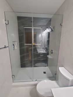 Shower glass doors