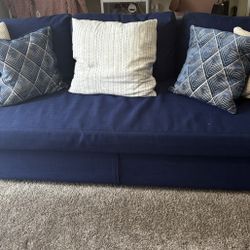 Large Blue Couch For Sale