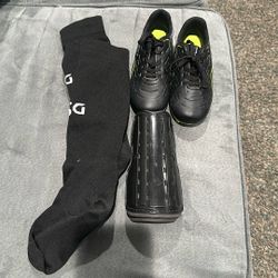 Youth Soccer Cleats Socks And Shin Guards 