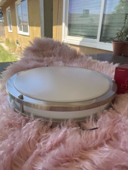 Ceiling lamp,scented candle,hair dryer and brush,protein blender