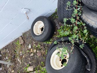 Golf cart kart rims and tires