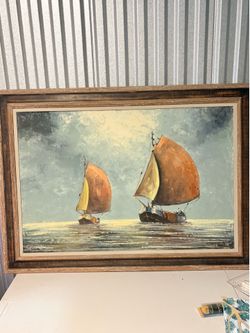 Vintage oil painting
