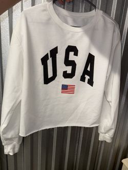 USA Cropped Sweater