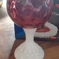 Fenton Cranberry Ivy Ball