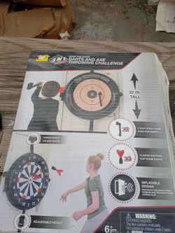 Two in one dart and ax throwing challenge