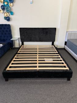 Queen platform bed frame