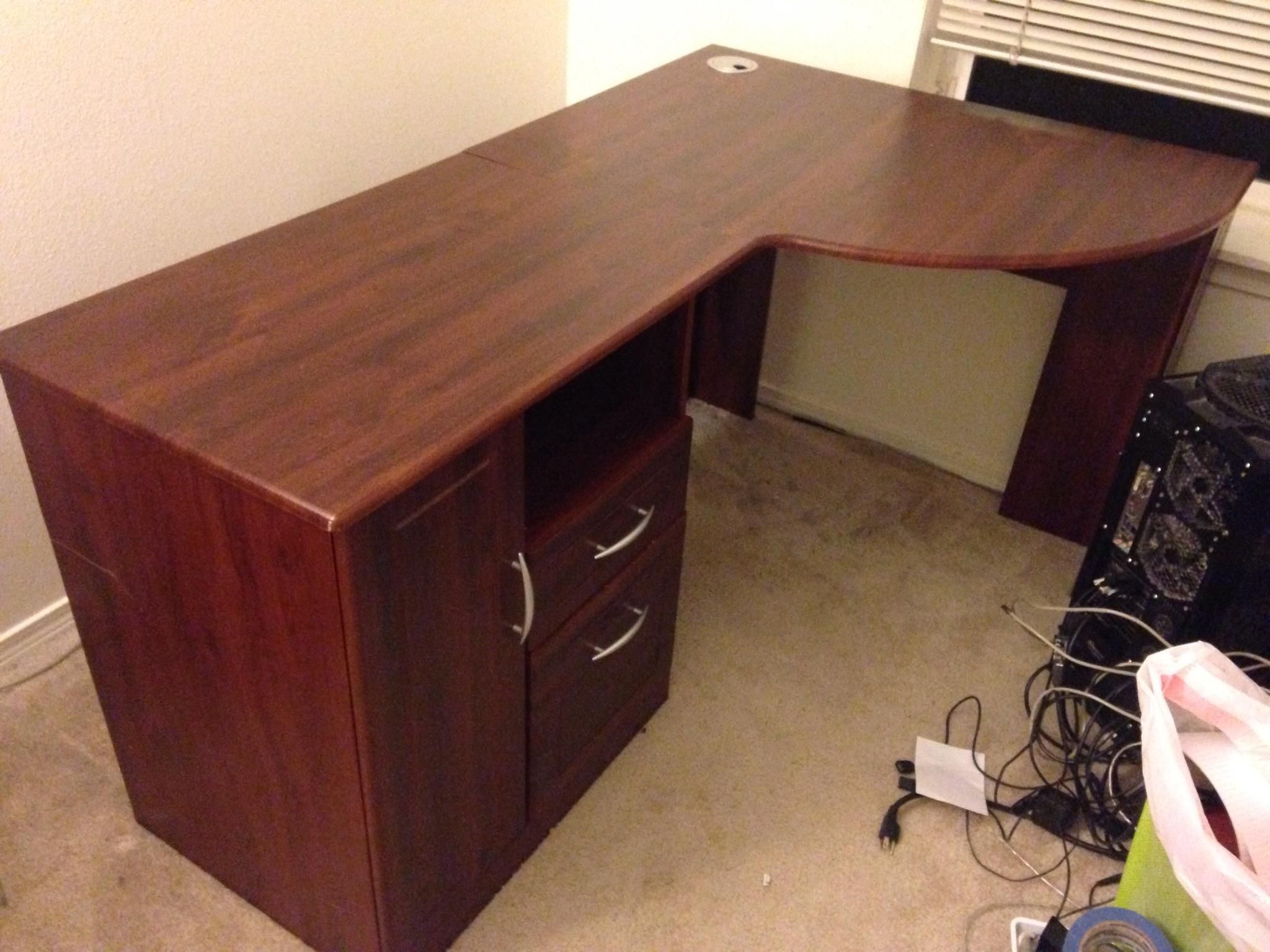 Staples Altra Chadwick Collection corner desk with hutch