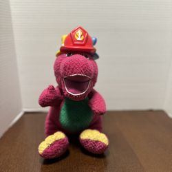 Barney “Silly Hats” Vintage 2001 Plush Fisher-Price Works Excellent