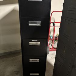 Allsteel 5-drawer office grade filing cabinet