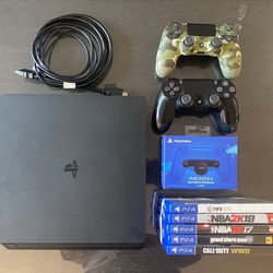 PS4 With Controllers, Games & Accessories