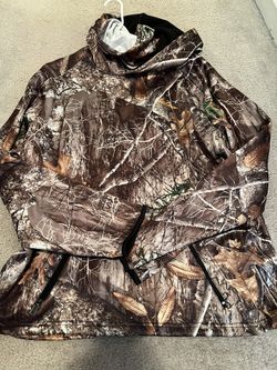Realtree Edge Hoodie W/builtin Neck Warmer Zipper Pockets, Size:XL