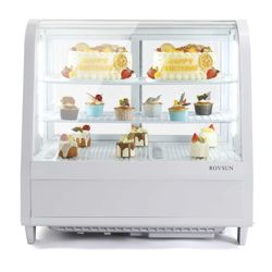 27" 3.5 Cu.Ft. 170W 110V White Refrigerated Bakery Display Case