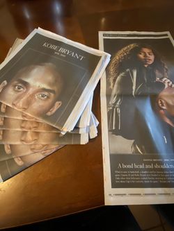 Los Angeles Times Newspaper Kobe