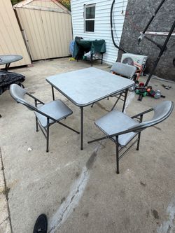 Folding Card Table and Chair Set
