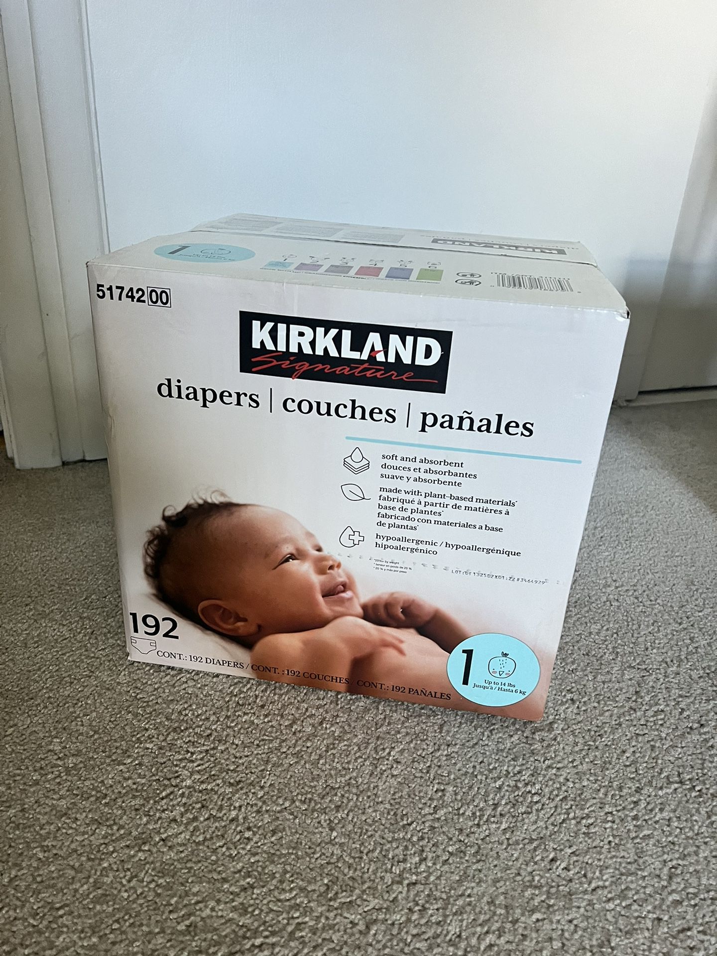 Kirkland Signature Size 1 Diapers 