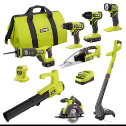 Cordless Tool Combo Kit (9-Tool) – 18V – RYOBI ONE+ – New