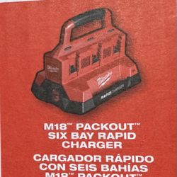Milwaukee Six Bay Rapid charger For M18 Batteries 