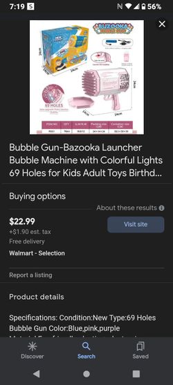 69 Holes Bubble Gun/69 Oyos Pistola De Burbujas