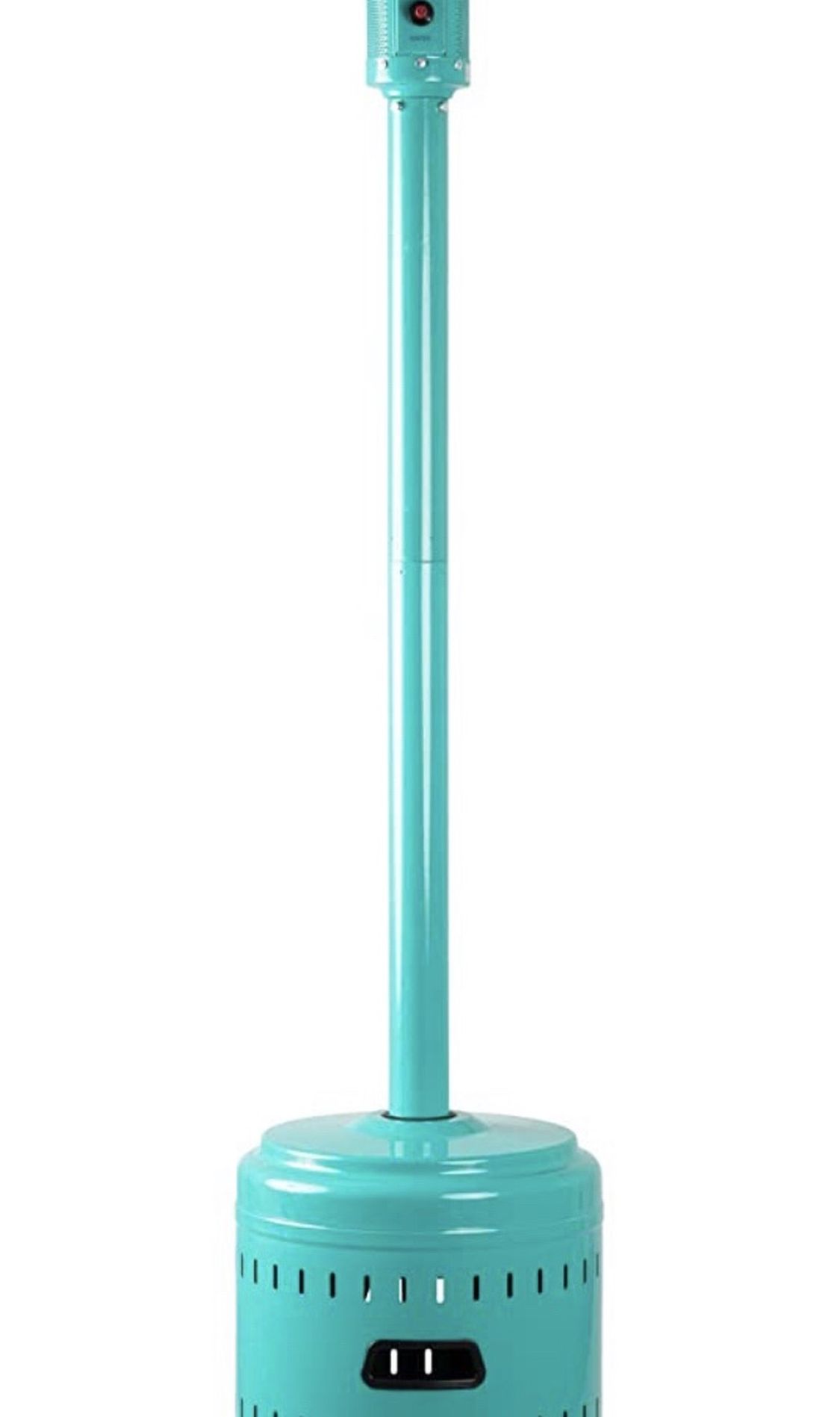 Amazon Basics Outdoor Patio Heater with Wheels, Propane 46,000 BTU Blue New
