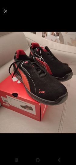 Touring Black /Red Suede New Puma  size 10.5