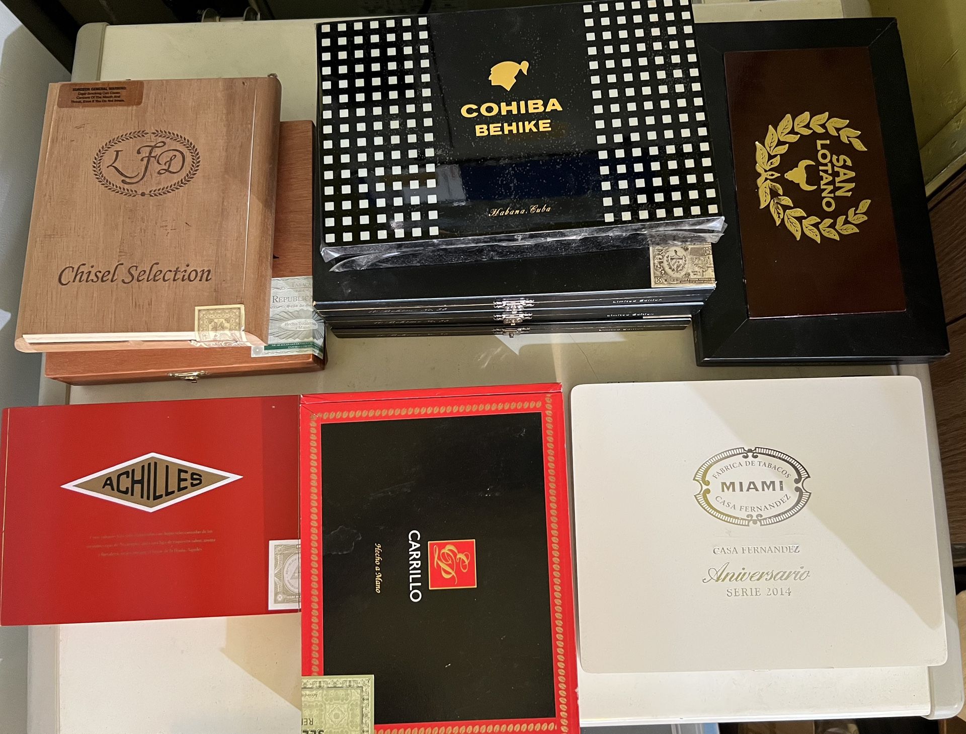 Cigar Boxes - Mixed Lot