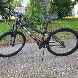 Black 24in Mongoose Bicycle