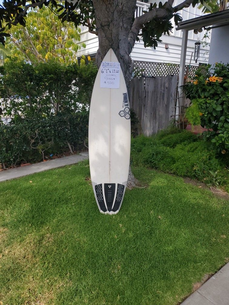 Al Merrick 6' 1" x 19.25 Thruster. YES, THIS IS AVAILABLE