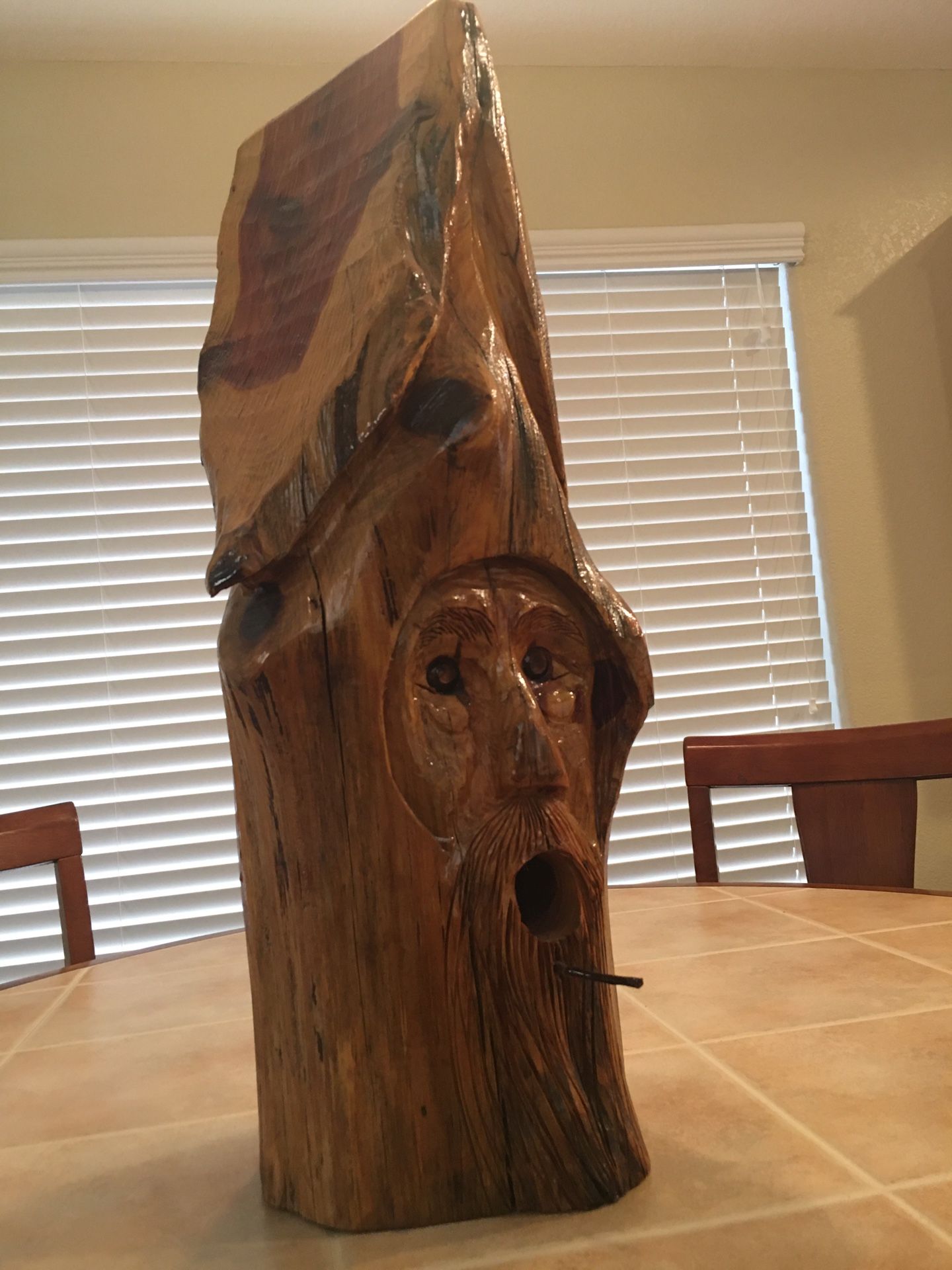 Wooden bird house