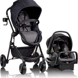 Evenflo Pivot Modular Travel System with LiteMax Infant Car Seat 