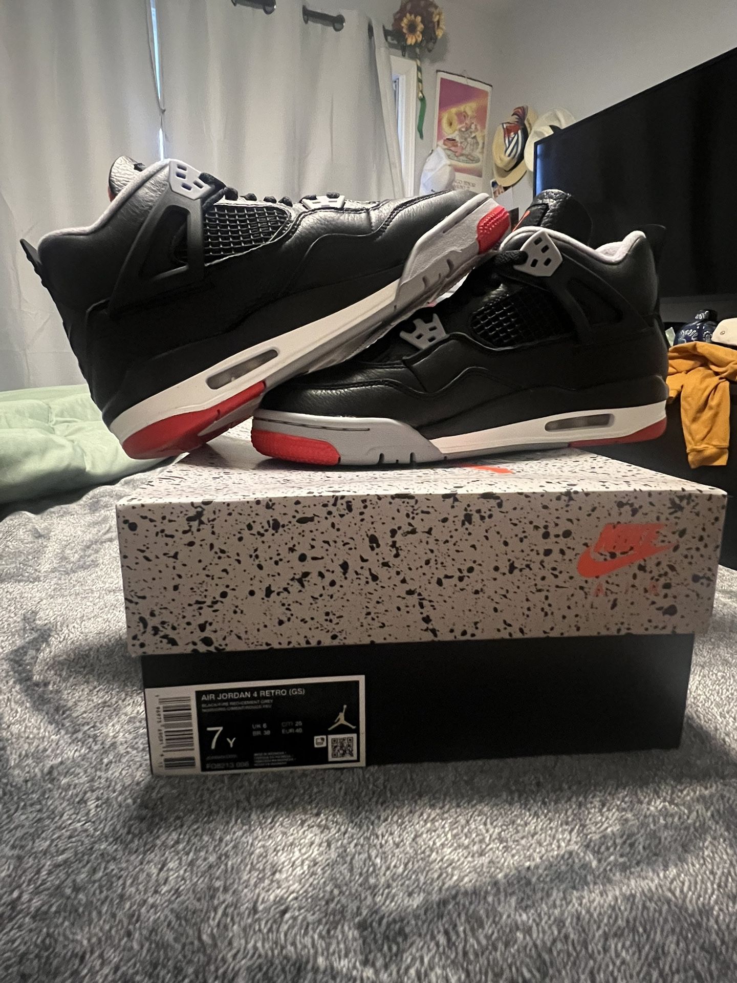 Brand New Jordan 4s Bred Reimagined Size 7