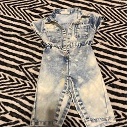 Baby Girl Blue Jean Jumper 