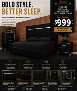 BIG SALE! BRAND NEW KING SIZE BEDROOM SET