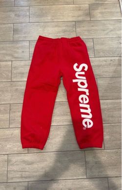 🔥 SUPREME RED SWEATPANTS — SIZE M 🔥