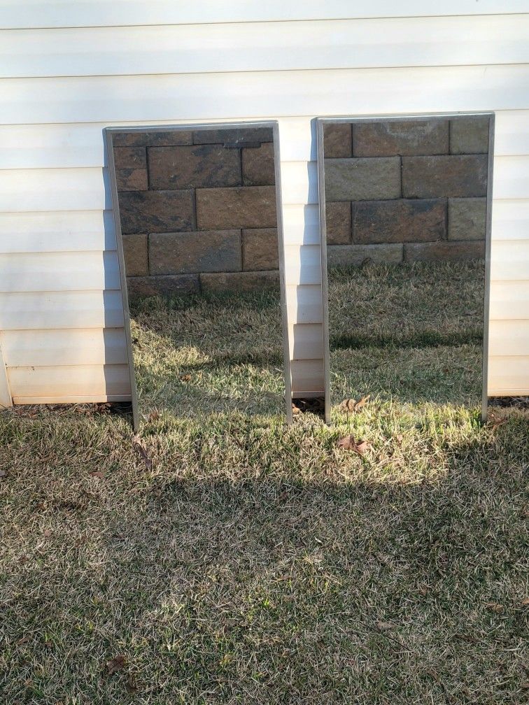 New Angle Frame Stainless Steel Framed Mirrors 18x36