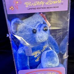 Britney Spears Limited Edition Purple Rare Bean Bear 1999