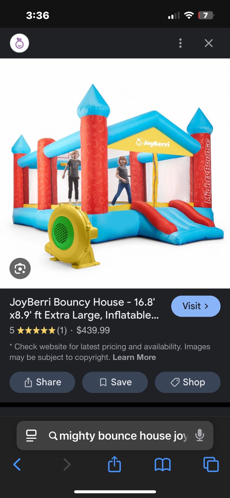 Kids Jumper Bounce house