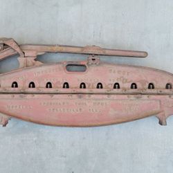 Antique Cast Iron Improved Handy Asbestos Shingle Cutter Tool 