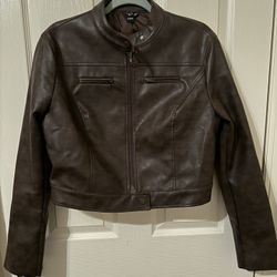 Faux Leather Biker Jacket