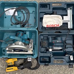 Circular Saw, Portable Power Planer, Orbital Sander, Jigsaw 