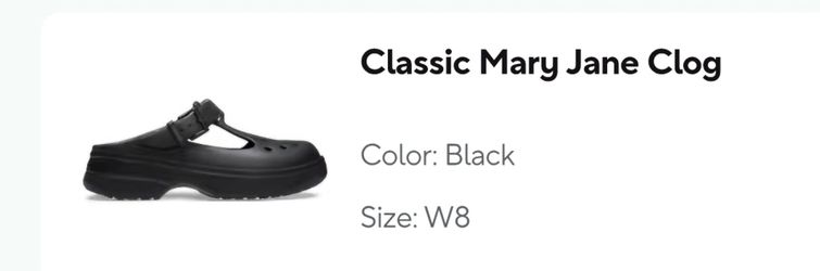 Mary Jane Crocs