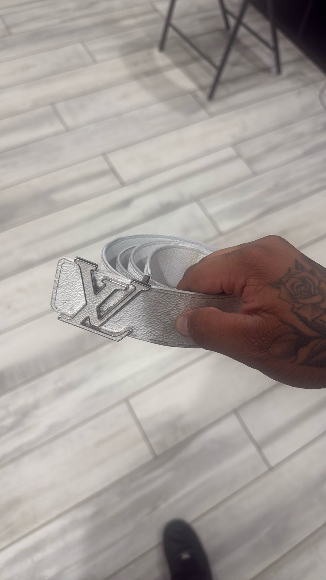 Louis Vuitton White Belt