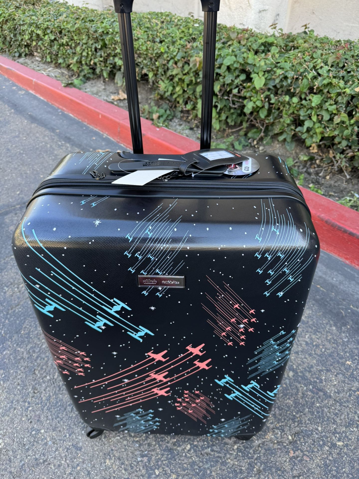 Star Wars Galaxy Checked Large 29” Luggage Spinner Wheels