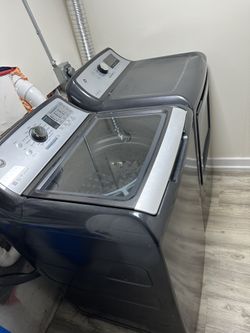 GE Washer & Electric Dryer Set – Large Cap