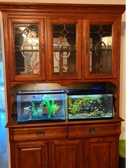 Kitchen hutch (fish tanks not included)