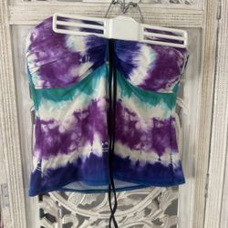 Tye Dyed 2 Piece Swim Suit size 10