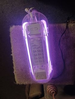 Vintage neon tube telephone