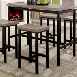 5 PCS Bursa Collection Counter Height table set  $329.00 Free Delivery 🚚 