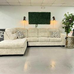 Lonoke Parchment 3 Piece Sectional With Chaise ♣️Black Friday ♣️ Financing Available ♣️